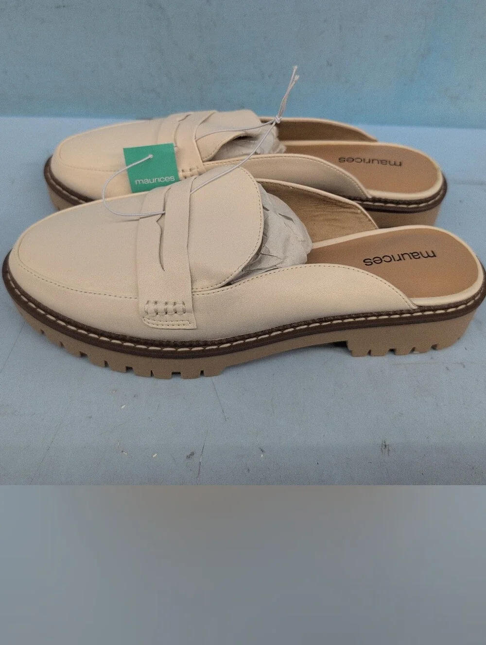Maurices SuperCush Gretchen Women's Slip On Loafer US 9M Beige